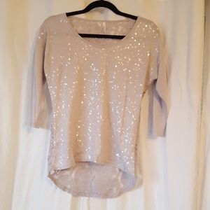 Small gray dressy top